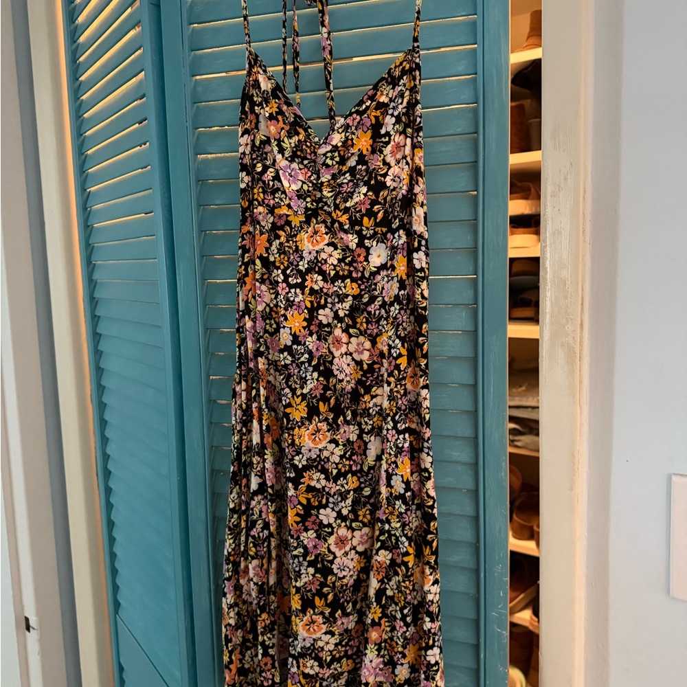 Wild Fable Black Floral Sun Dress